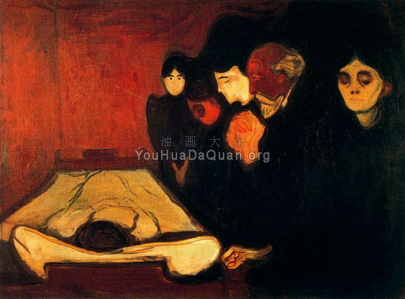 By the Deathbed - 爱德华·蒙克